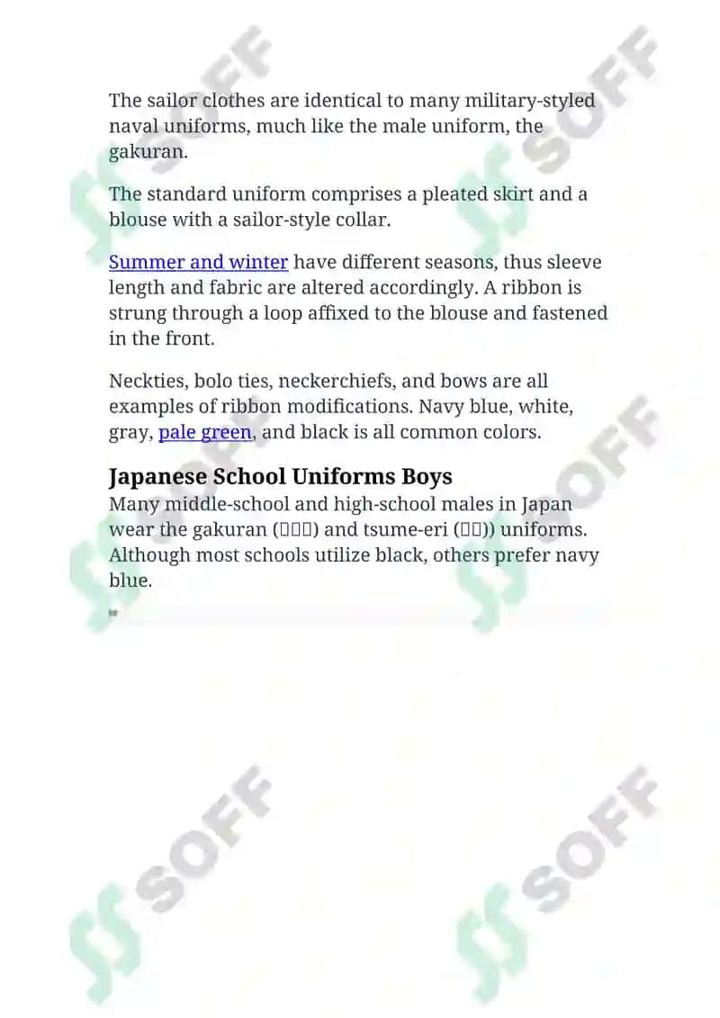 Japanese School Uniform 4