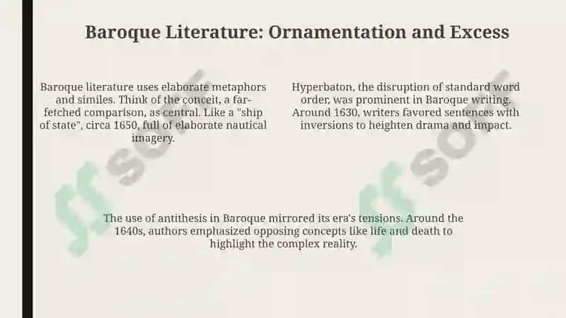 Literary Landscape of the 17th Century: Baroque, Realism, and Classicism 4