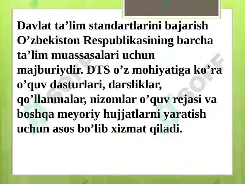 Davlat ta'lim standartlari 4