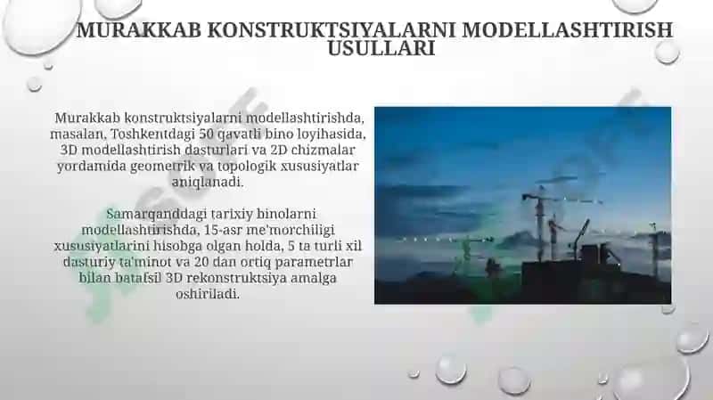Aloxida ob’ektlar va majmualar qurilishini to‘rsimon grafiklari 4