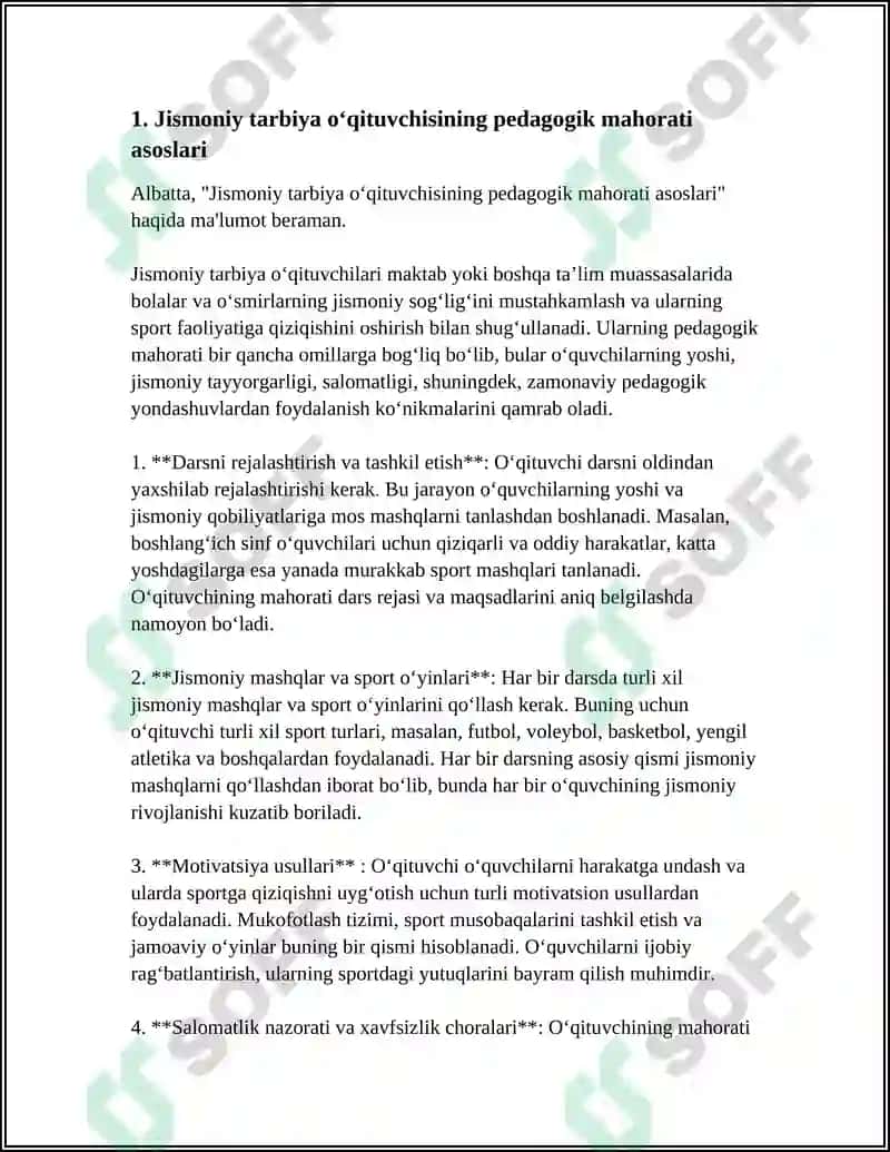 Jismoniy tarbiya o‘qituvchisining pedagogik mahorati asoslari 4