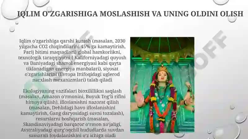 Ekologik madaniyat va barqaror taraqqiyot fani 4