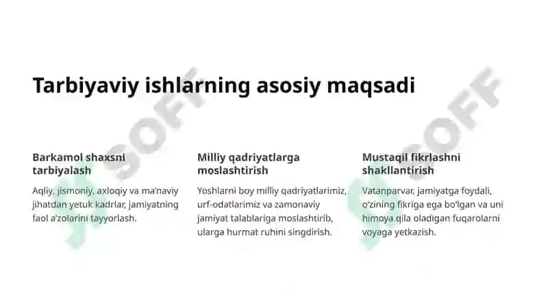 Tarbiyaviy ishlar metodikasi fanining maqsad va vazifalari 4