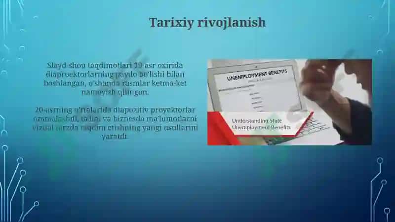 Slayd koʻrinishida qilib ber 4