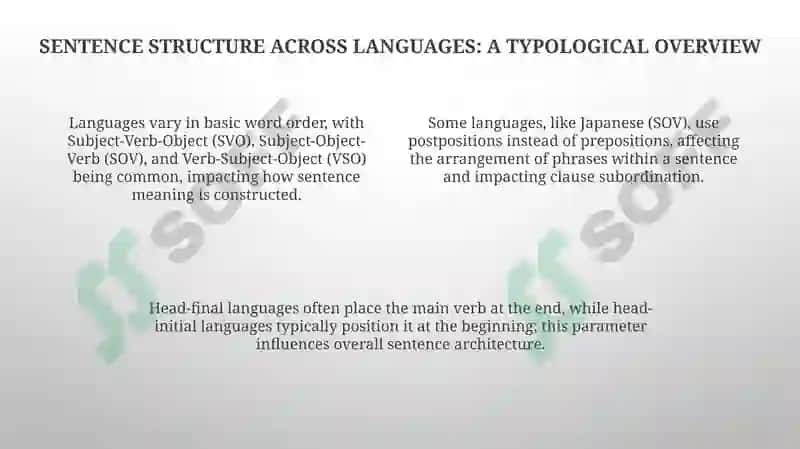 Simple, Compound and Complex Sentences Across Language 4