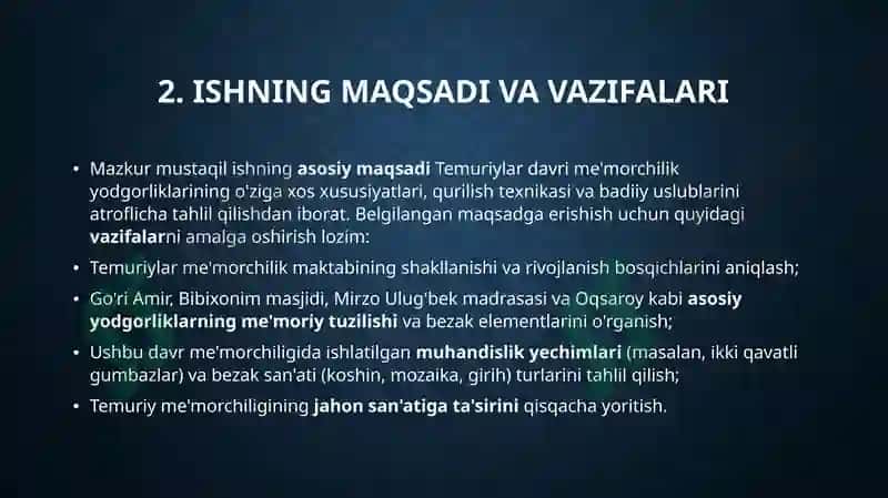 Temuriylar davridagi memorchilik yodgorliklari 4