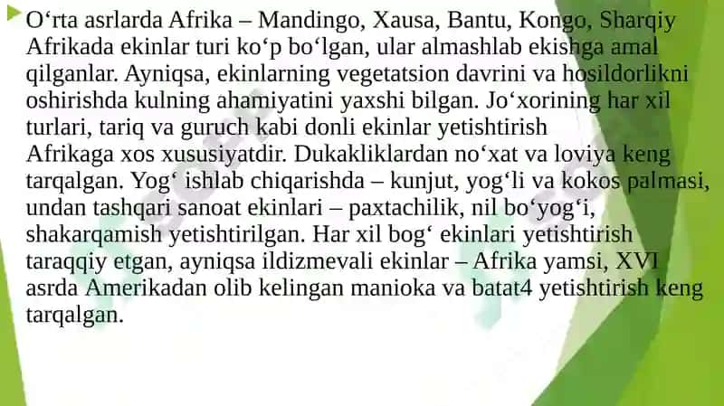 Afrikaning Janubiy Sahara Xalqlari Tarixi 4