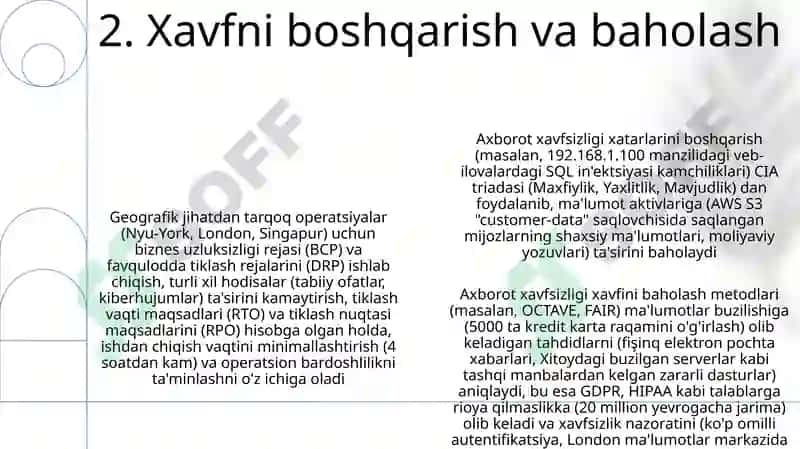 Xavfsizlik Madaniyati va Trening 4