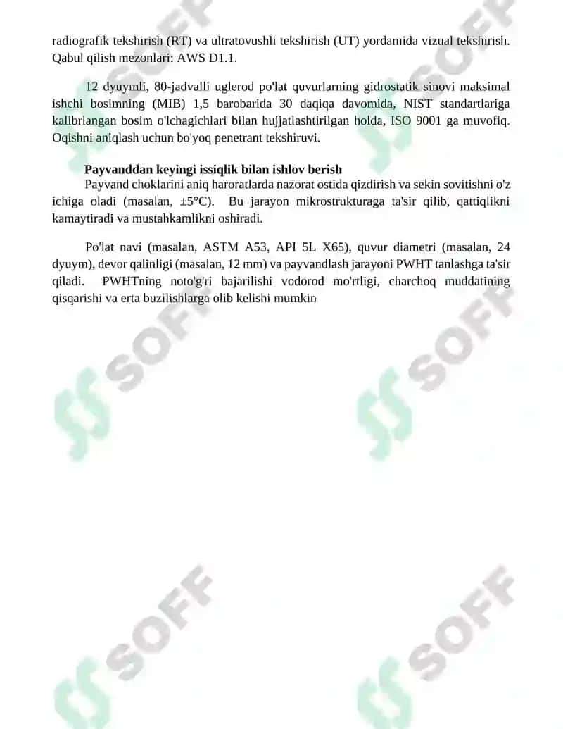 Po'lat quvurlarni payvandlash 4