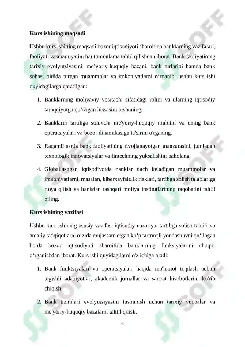 Banklar va ularning bozor iqtisodiyotidagi vazifalari 4
