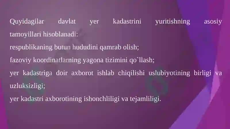 Yer kadastrining huquqiy asoslari 4