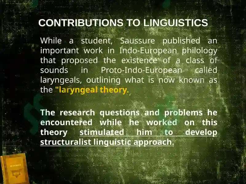 Ferdinand de Saussure’s Linguistic Theory 4