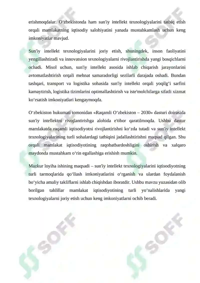 “Iqtisodiyotda axborot komunikatsion texnologiyalar va tizimlar’’ fanida tayyorlagan LOYIHA ISHI 4