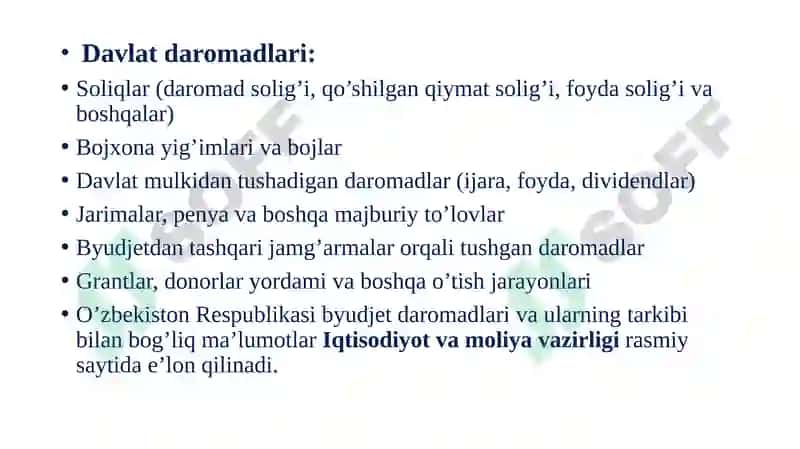 Davlat Byudjeti Tushunchasi va Tizimi 4