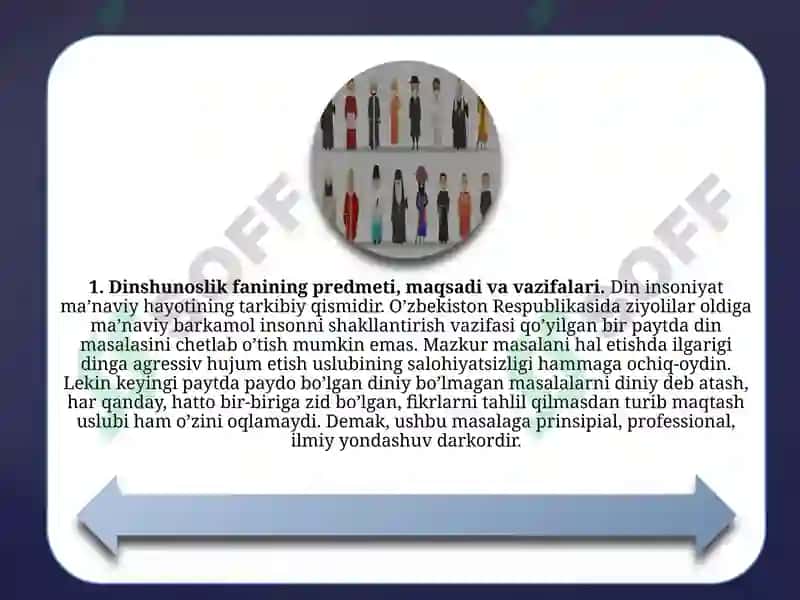 DINSHUNOSLIK FANINI PREDMETI MAQSADI VA VAZIFALARI 4