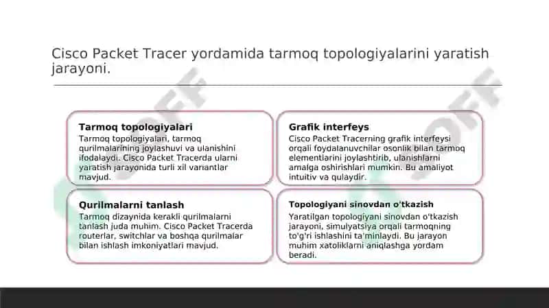 Cisco Packet Tracer dasturi 4
