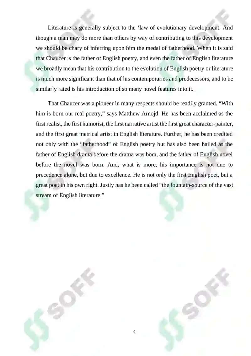 Chaucer`s contribution to developing of English language vocabulary 4