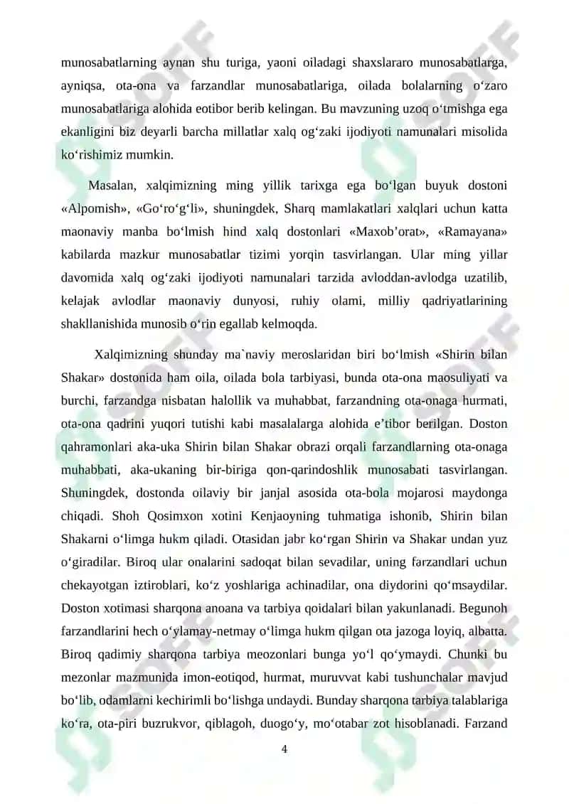 Sharq mutaffakirlarining oila tarbiyasiga fikrlari 4