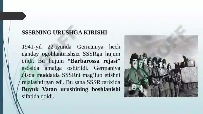 SSSR ikkinchi jahon urushi yillarida 4