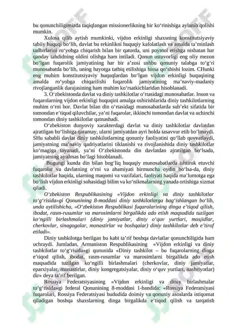 O'zbekistonda faoliyat yurituvchi diniy tashkilotlar 4