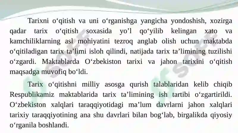 Tarix darslari 4