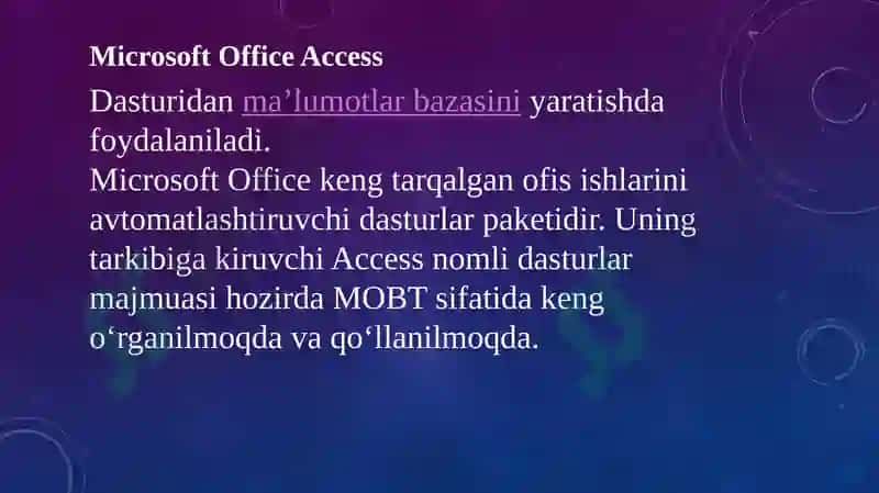 Microsoft Access 4