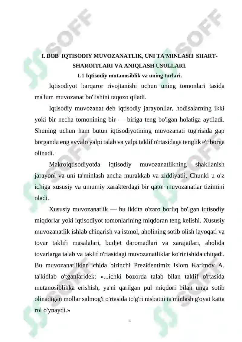 IQTISODIY MUVOZANATLIKNING MOHIYATI VA UNGA ERISHISHNING YOLLARI 4