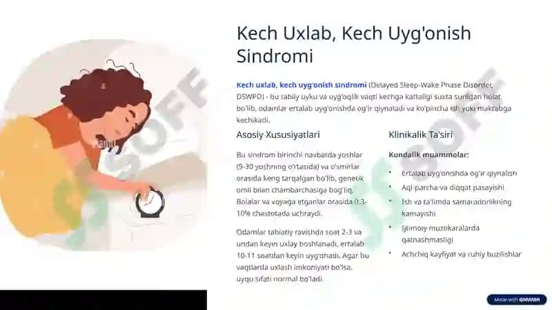 Sirkadiyal Ritm Buzilishlari: Biologik Soatning Tabiiy Ritmi Buzilishi 4