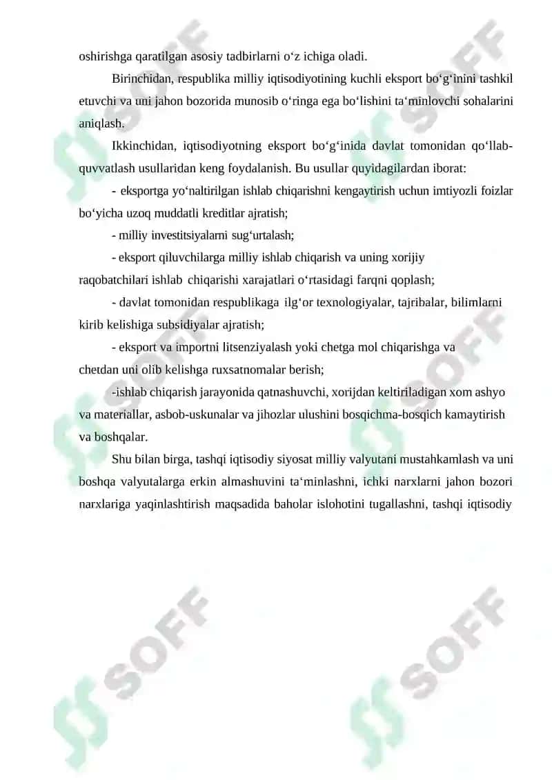 Davlatning tashqi iqtisodiy faoliyatni tartibga solish siyosati 4