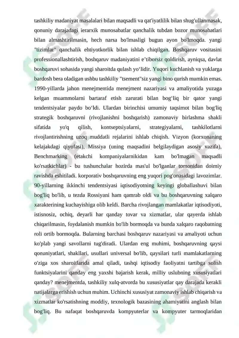 Zamonaviy menejment muammolari va ularni bartaraf etish yo'llari 4