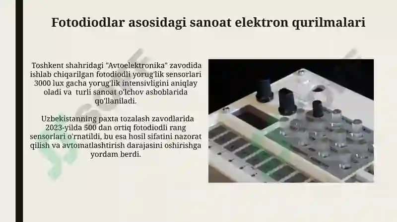 Fotodiodlar asosidagi Sanoat Elektron Qurilmalari 4