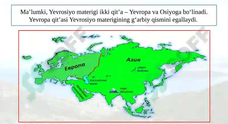 Yevropaning geografik oʻrni 4