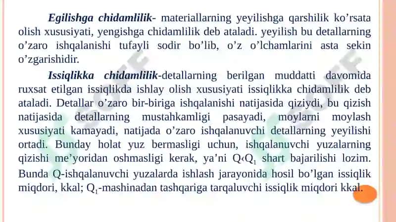 Materiallar qarshiligi bo‘limining umumiy tushunchalari 4