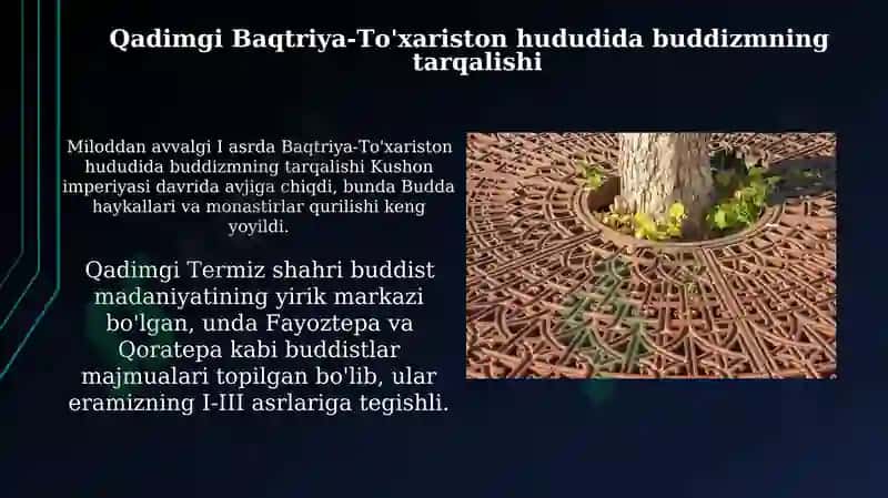 Oʻzbekistonda buddaviylik dinining tarixiy ildizlari 4