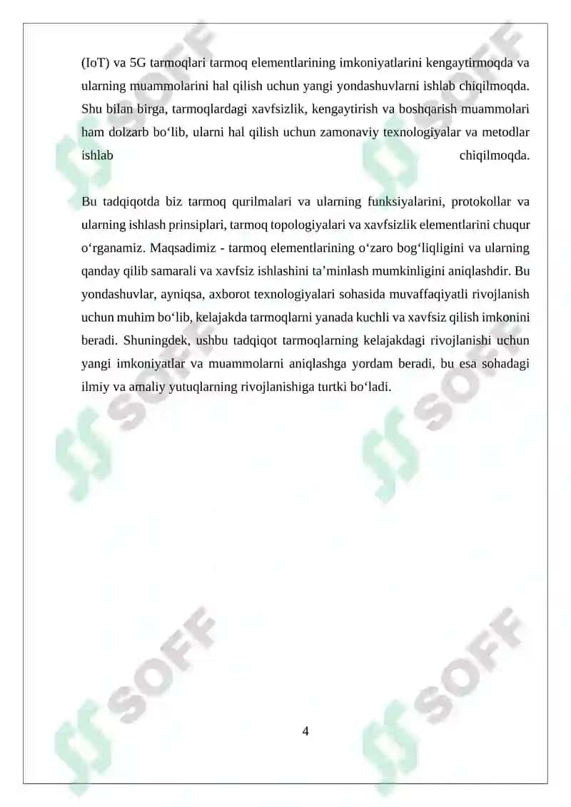Kamputerning tarmoq protokollari va ularning ishlash prinsiplari 4