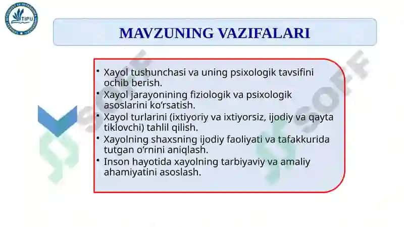 Xayolning psixologik tavsifi va uning inson psixik faoliyatidagi ahamiyati 4