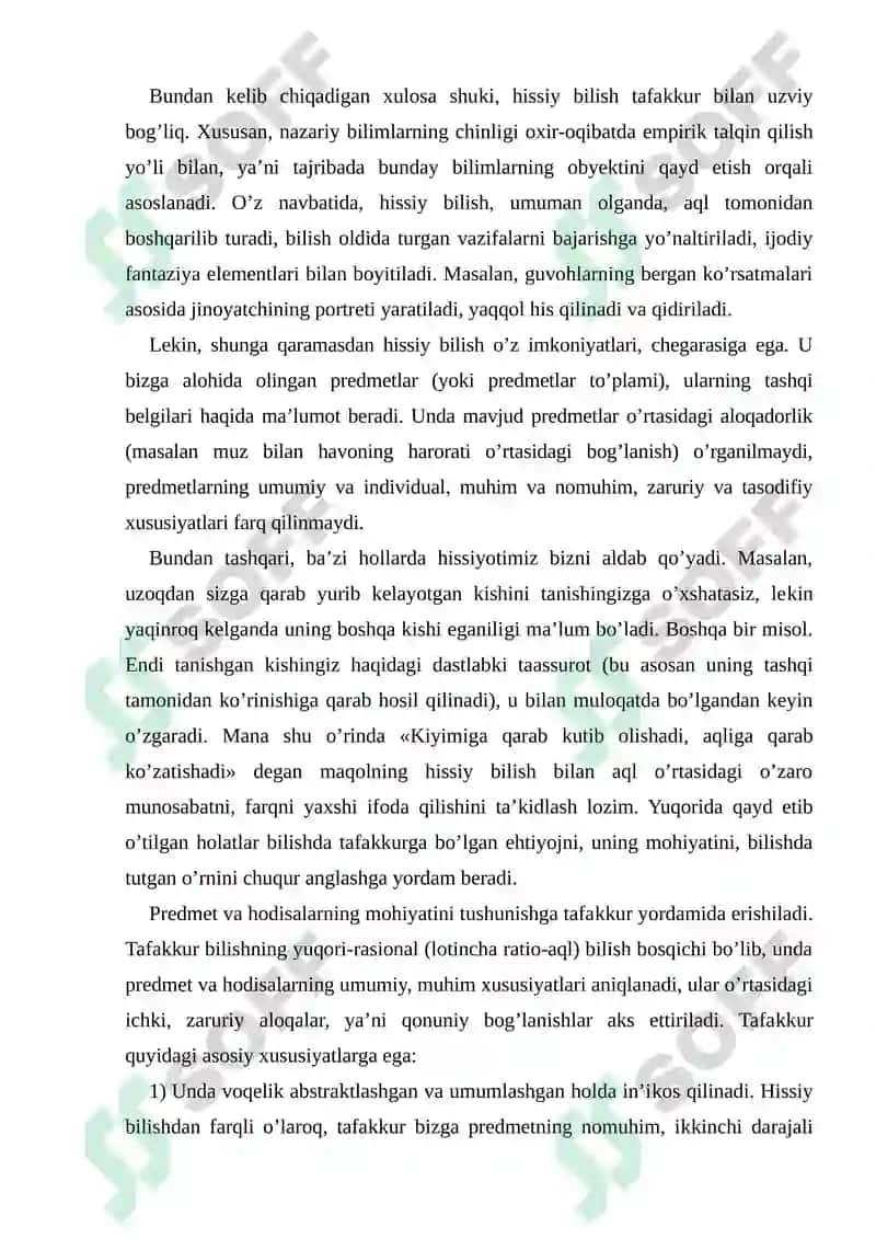 Mantiqiy tafakkur shakllari va qonunlarini o'rganish 4