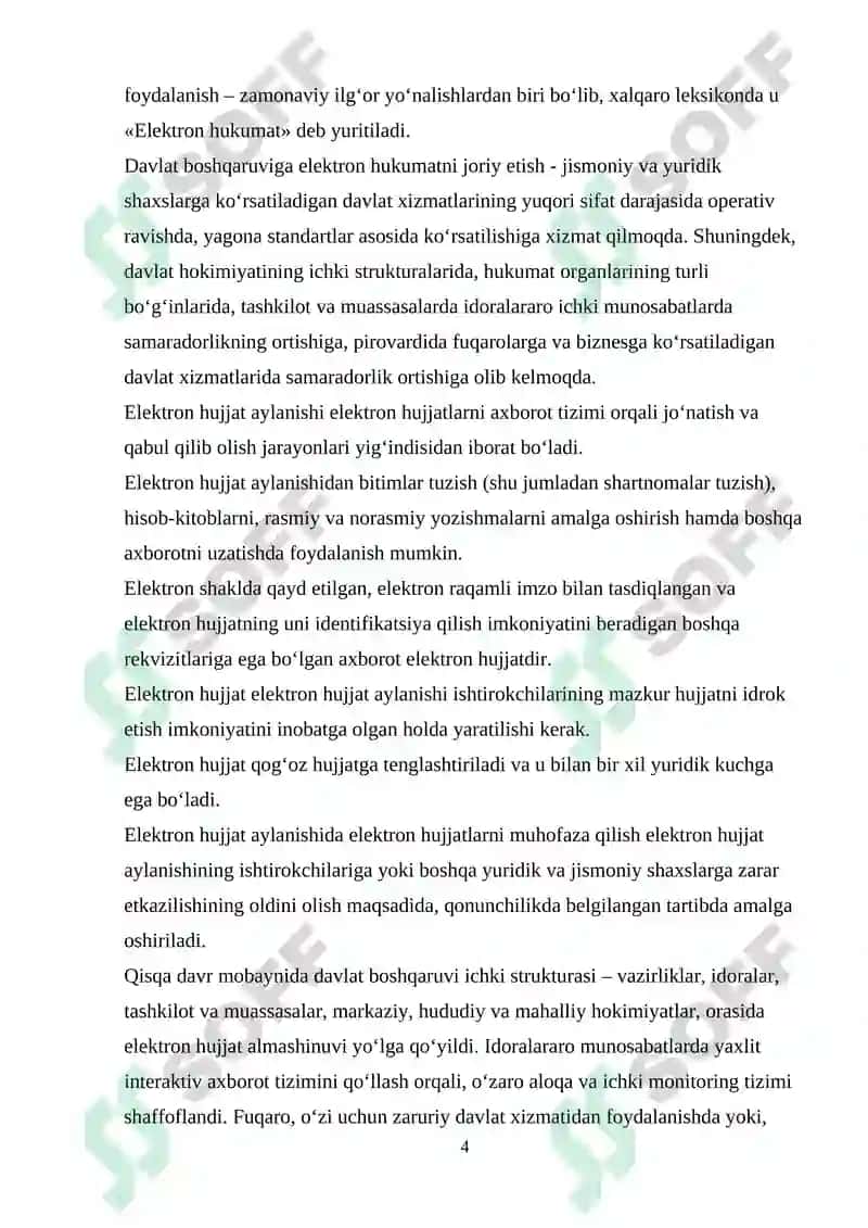 ELEKTRON HUJJAT VA ELEKTRON HUJJAT ALMASHINUVI 4