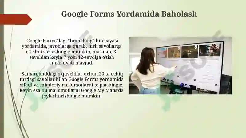 Google vositasidan foydalanib axborot taʼlim maydonini loyihalash 4