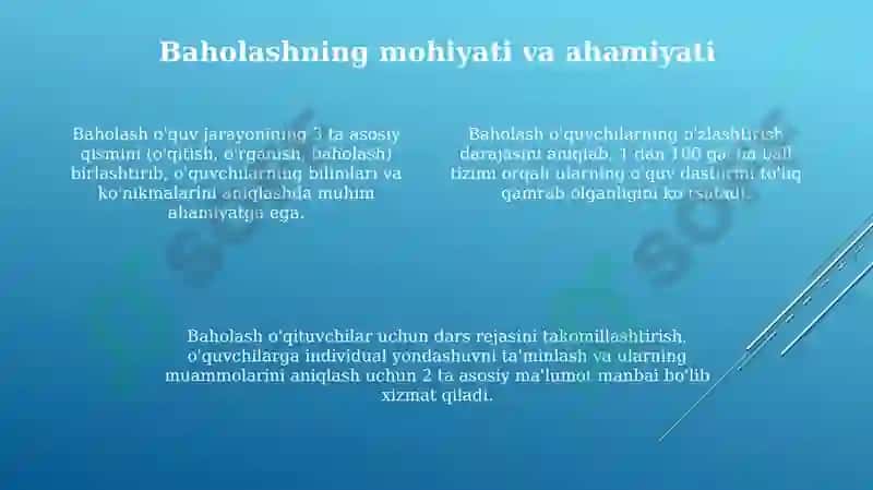 Bilimlarni baholash formativ va summativ baholash 4