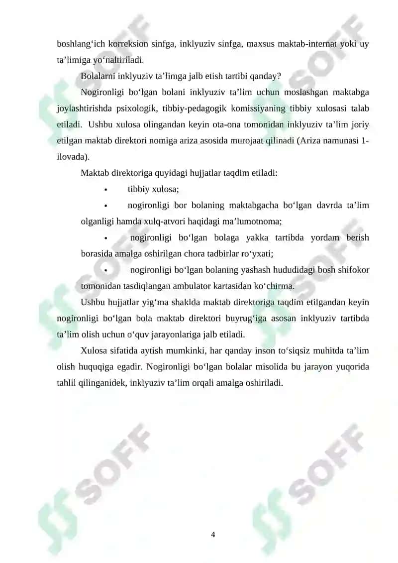 Inkuliziv Talimga Jalb Qilish Bosqichlari 1-2 Bosqich 4