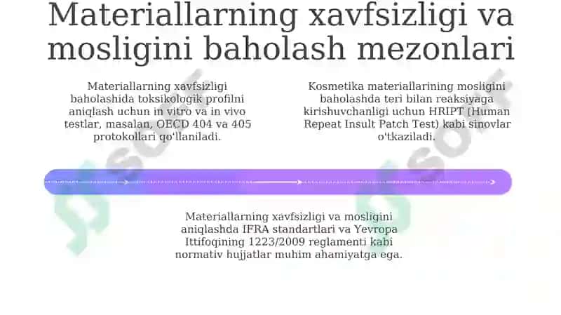 Inson salomatligi uchun xavfsiz va kosmetika bilan mos materiallar 4