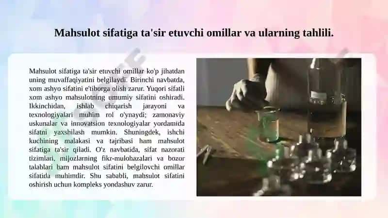 Yengil sanoat mahsulotlarining sifat ko‘rsatkichlarini aniqlash va baholash usullari 4