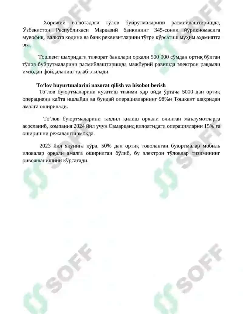 To’lov topshiriqnomalari bilan hisob-kitoblar 4