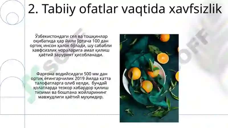 Hayot faoliyati va xavfsizligi 4