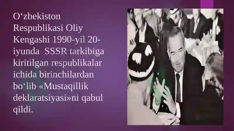 Mustaqillik – me’yoriy-huquqiy asoslariningyaratilishi 4