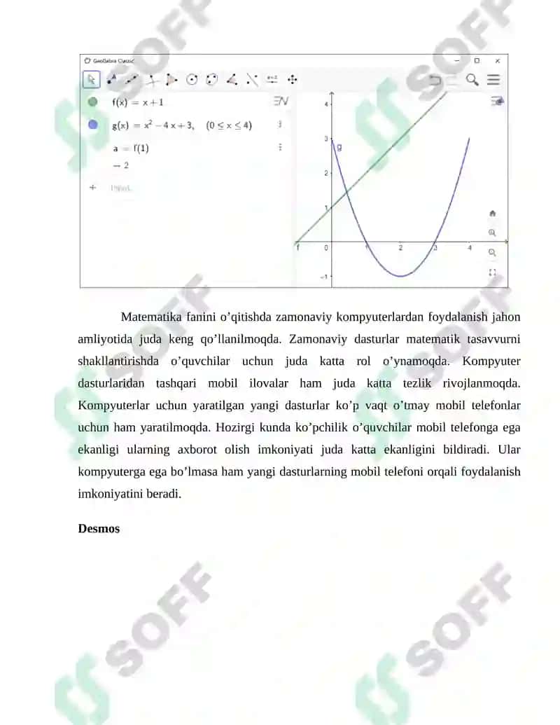 MATEMATIKANI O`QITISHDA AXBOROT KOMMUNIKATSION TEXNOLOGIYALARI (AKT)DAN FOYDALANISH METODIKASI 4