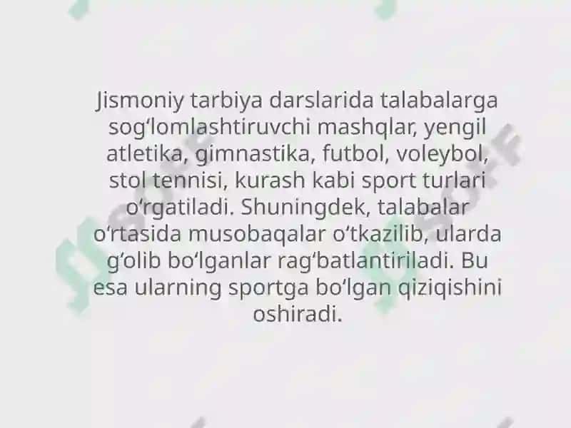Jismoniy tarbiya darslari 4