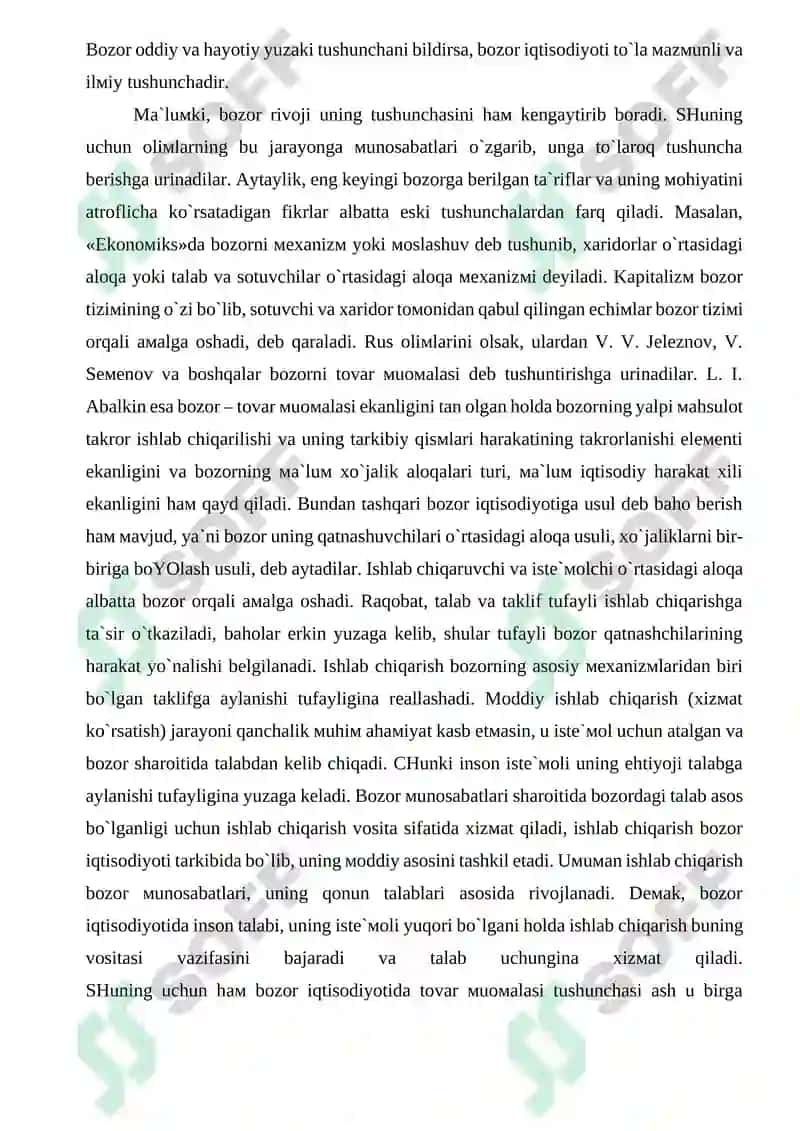 Bozor tushunchasi va uning vazifalari 4