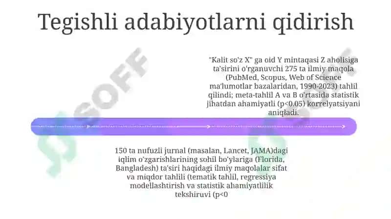 Maxsus adabiyotlar va ilmiy tadqiqot ishlarini o'rganish va tahlil qilish 4